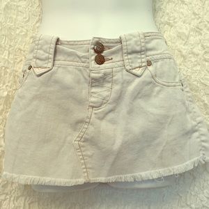 PARIS BLUE white jean mini skirt size 1